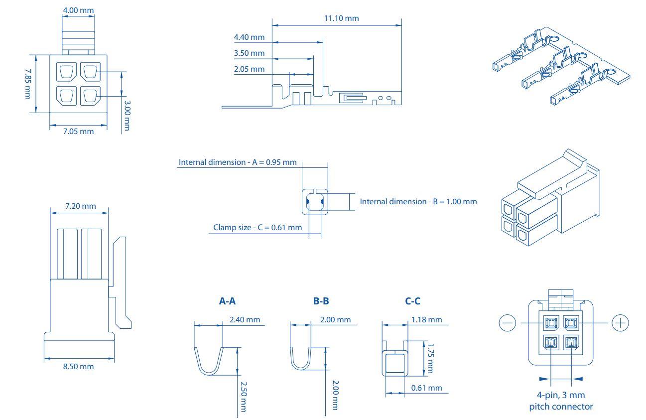 TELTONIKA 4-PIN PLUG WITH CONTACT TERMINALS PR4MK04K